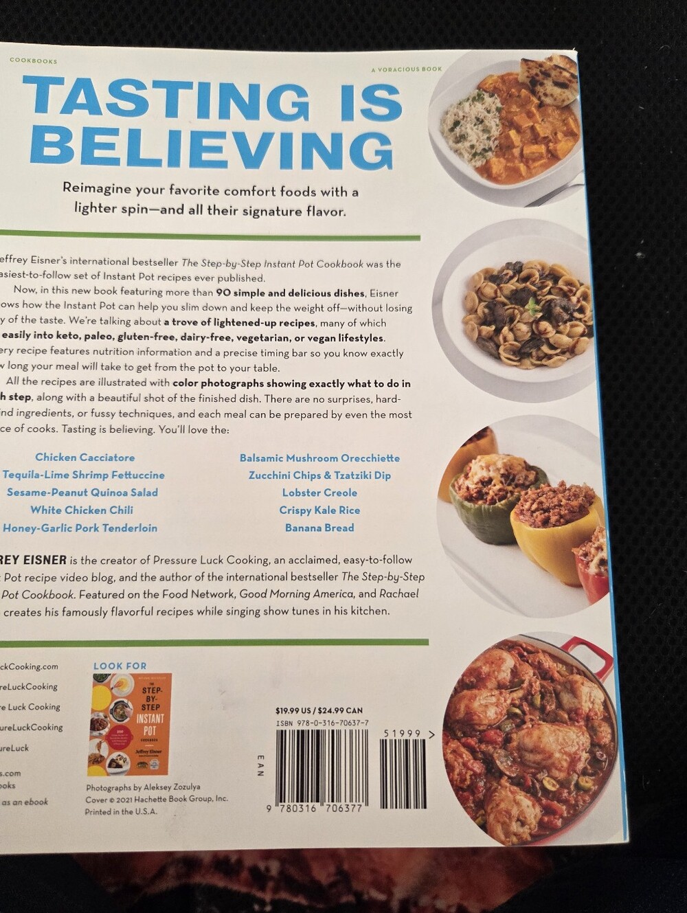 2 Books Tasting Is Believing Cookbook For  Instant Pots.